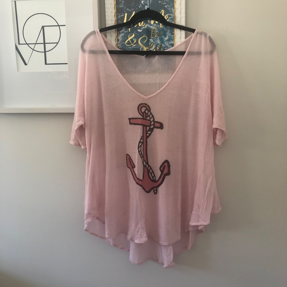 Pink Wildfox Baby Anchor Cover Up Size M